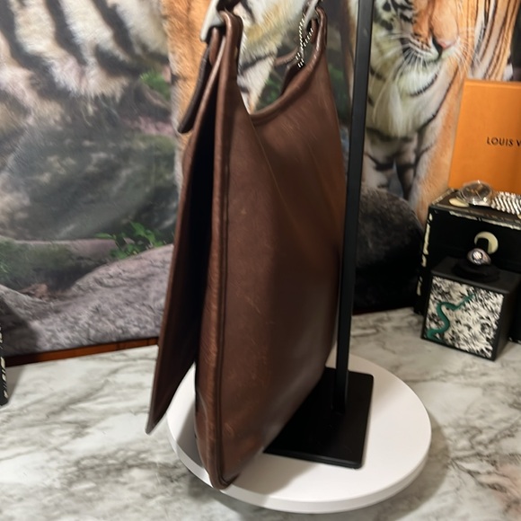 Coach Vintage chocolate brown leather crossbody saddle bag Unisex in GUC - Picture 6 of 17